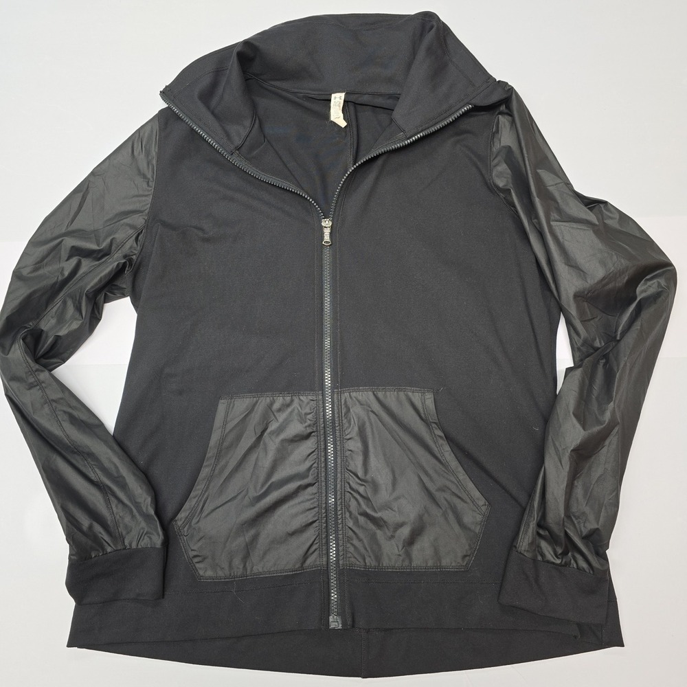 Under Armour Womens Black Full Zip Mixed Media Jacket XL 1260186 001 SU 2016
